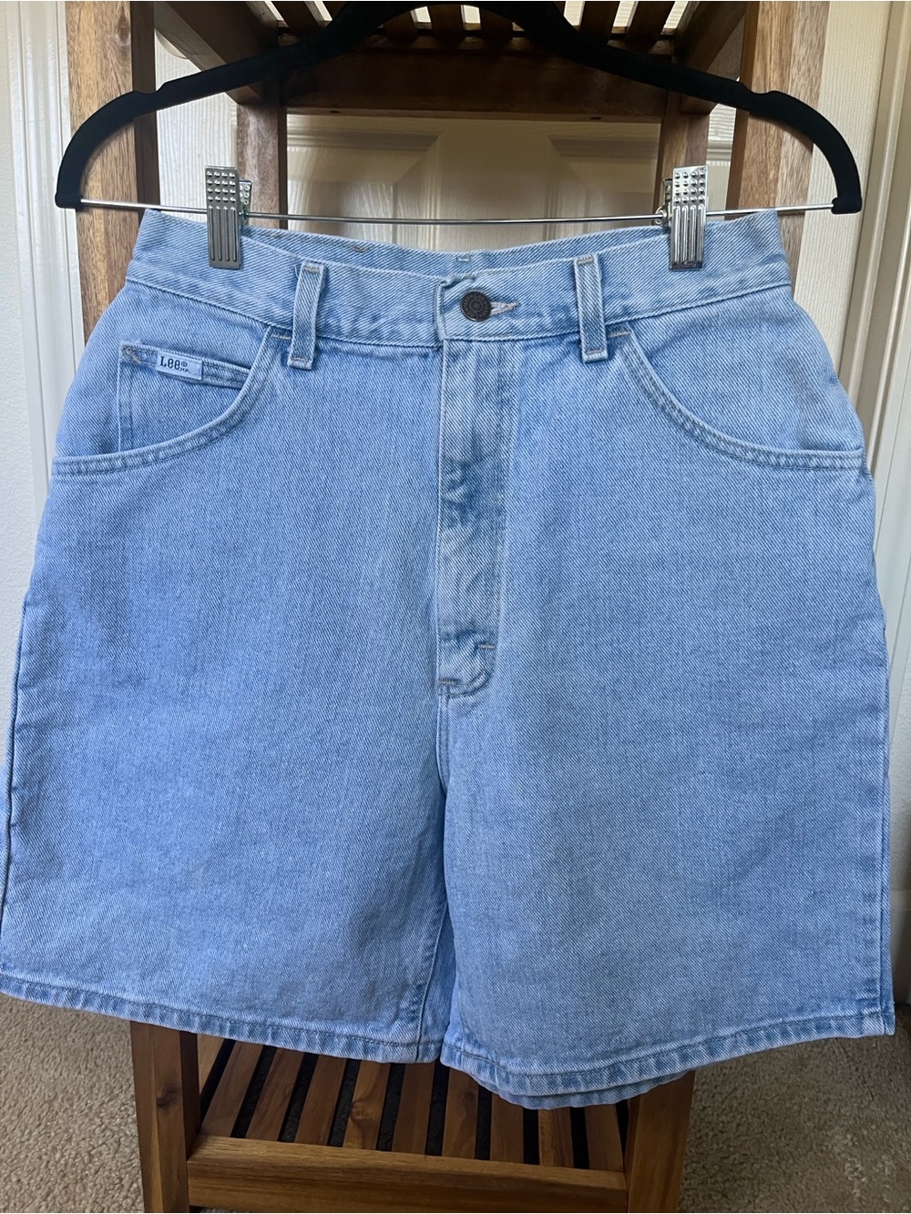 Lee Light Blue Denim Jean shorts - Picture 4 of 16